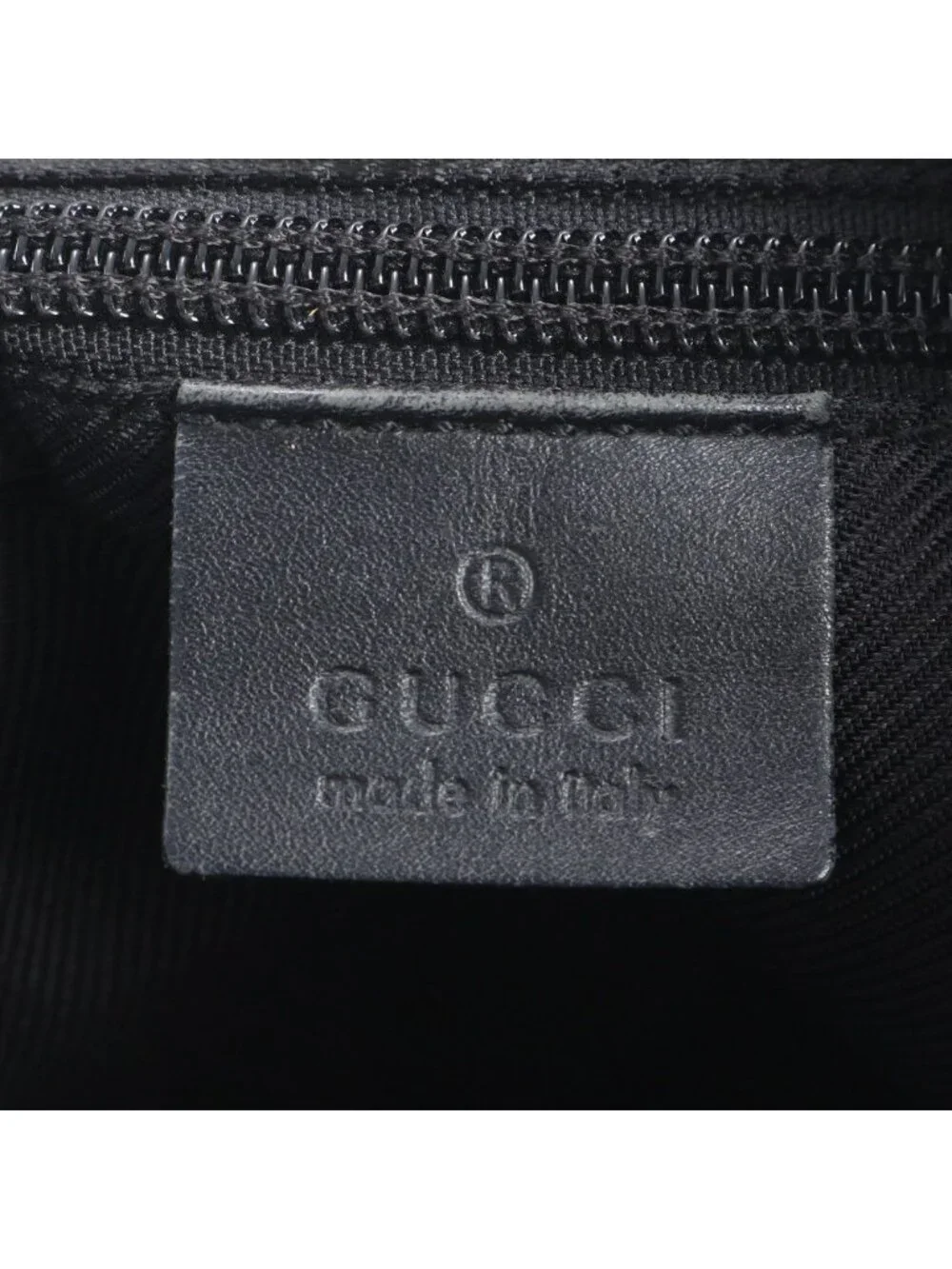 Gucci GG Canvas Leather Tote Shoulder Business Black